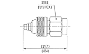 MMCX Plug - SMA Plug