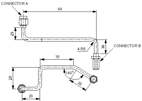 Semi-Ridid Cable Assemblies Sample Drawing